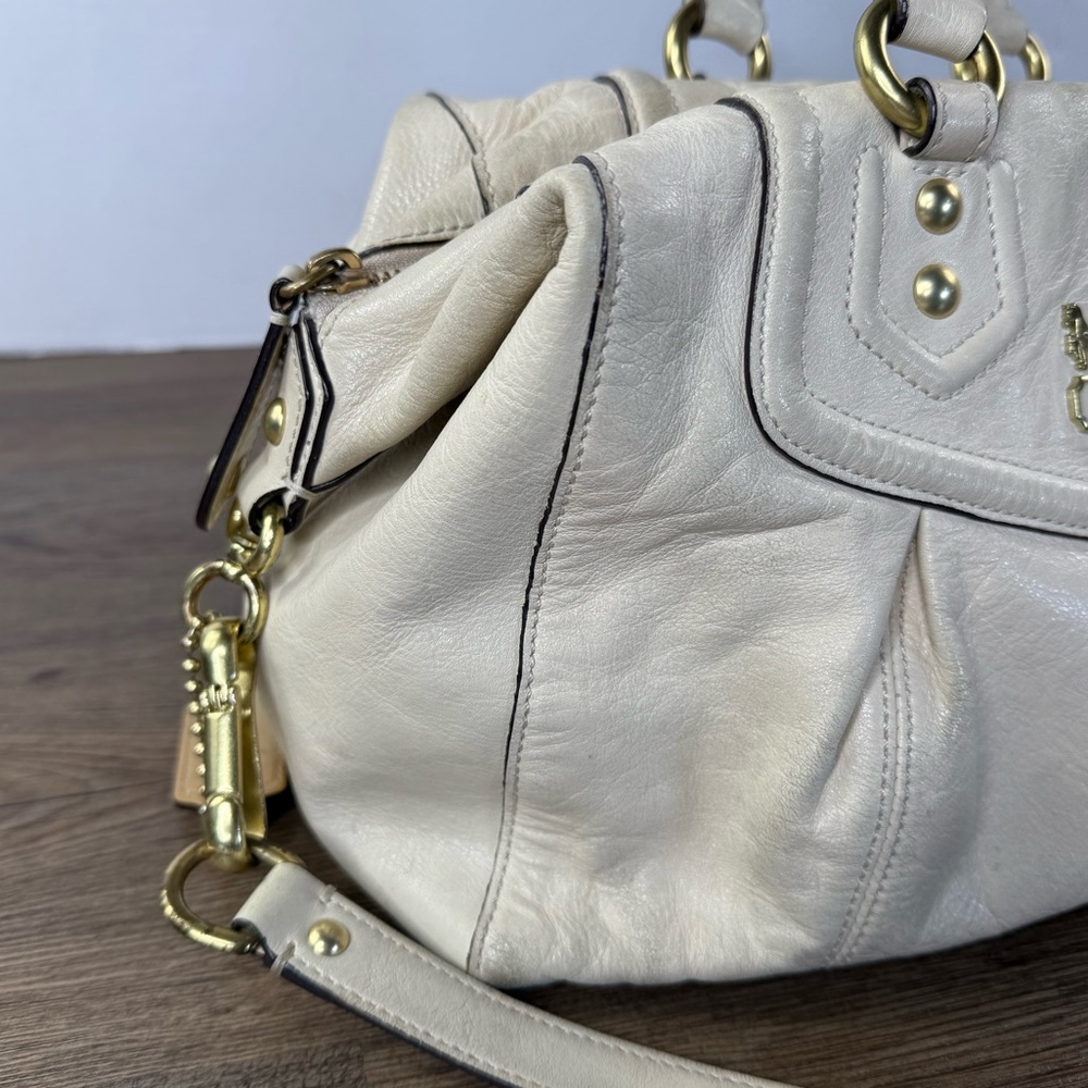 Coach Madison Audrey Cream Leather Handbag, 14316 - Picture 3 of 10
